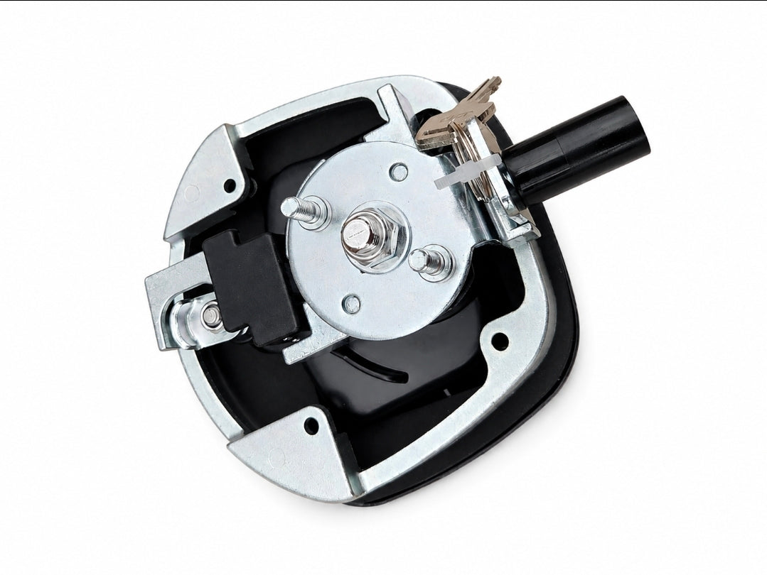 Whale Tail Lock Chrome Black
